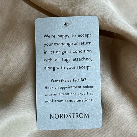 NWT | LUSH | Mock Neck Satin Midi Dress | Irish Cream | Large - Picture 7 of 14